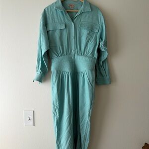 Vintage Silk Teal Dress